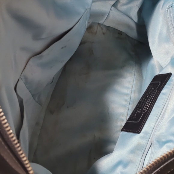 Coach Optic Lurex Signature Black Studded Satchel - Picture 11 of 11